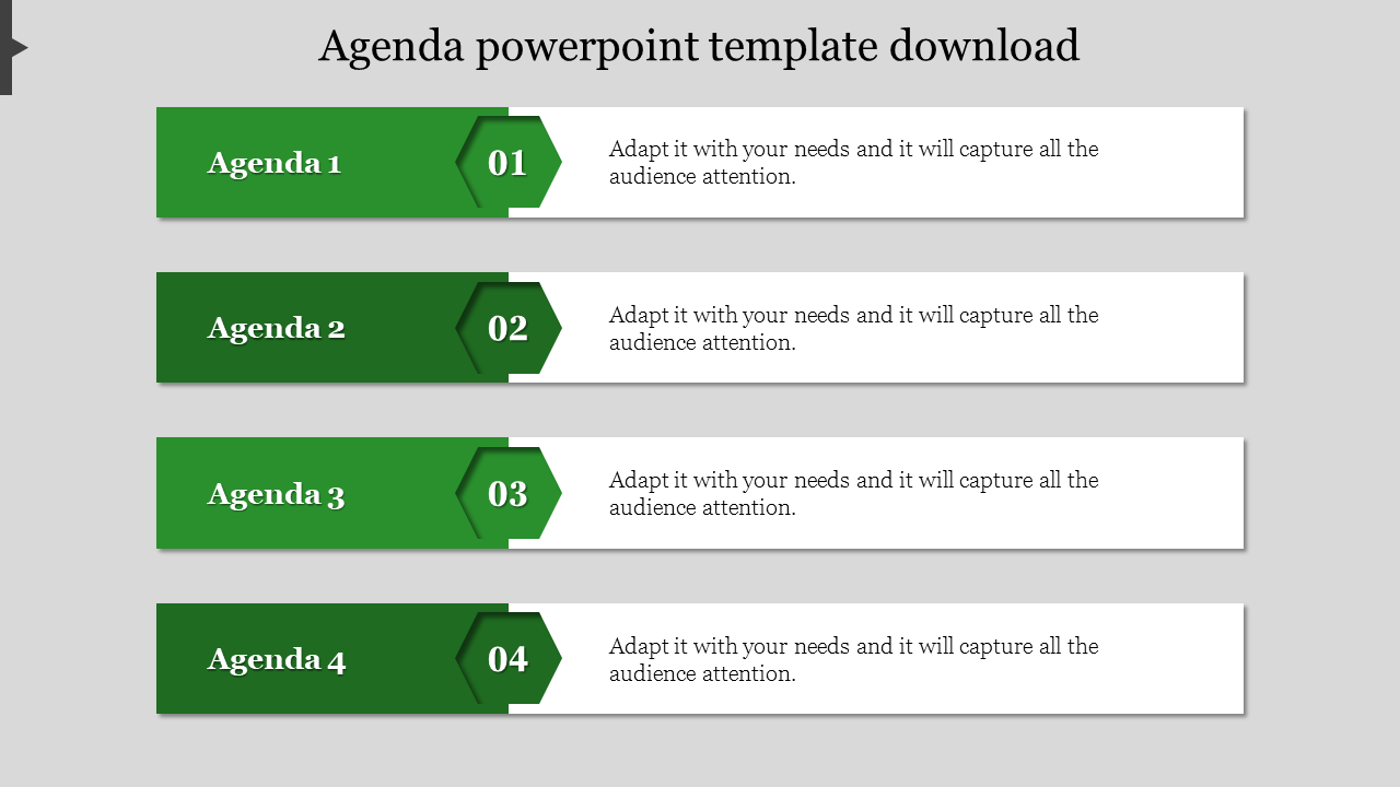 Free - Get the Best Agenda PowerPoint Template Download Slides